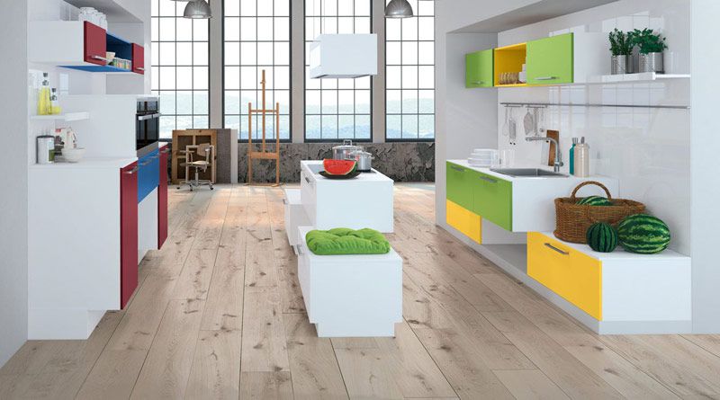 Beckermann Küchen Bodengestaltung Holz